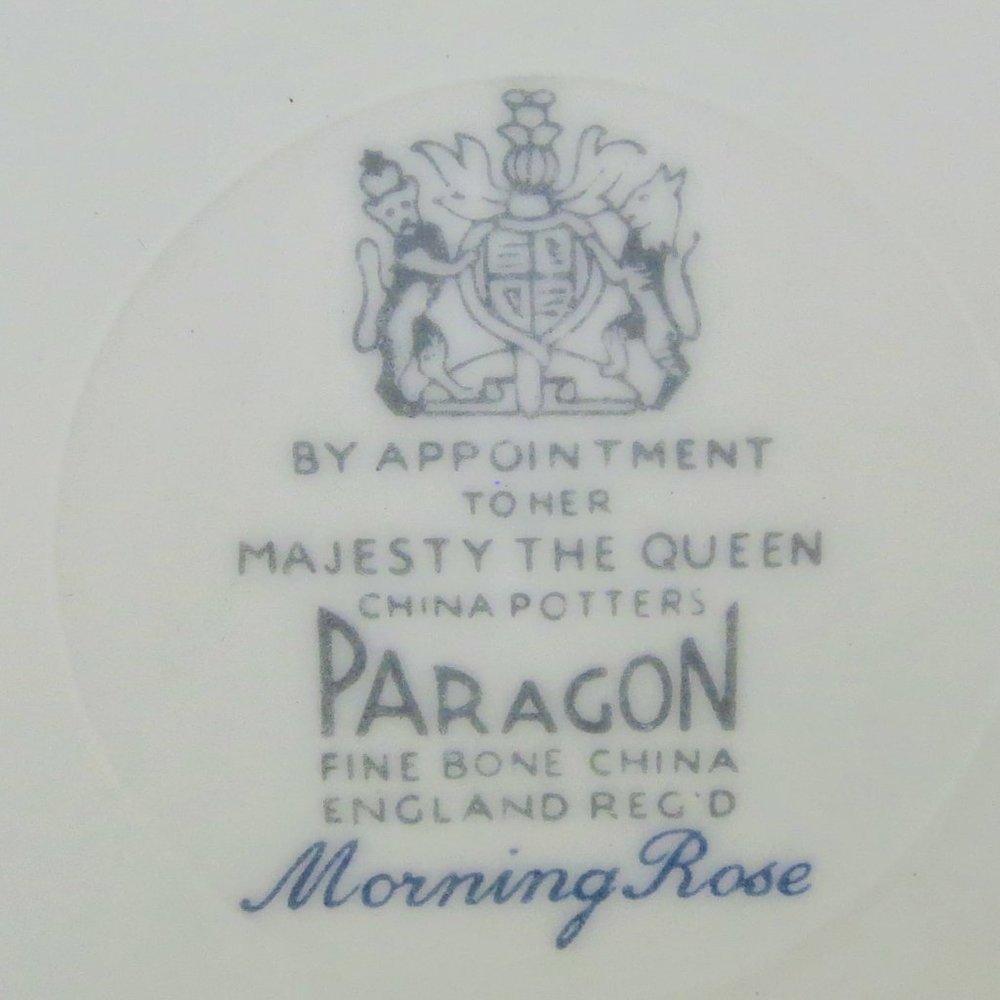 Paragon Teacup Trio Set (X2) plus Creamer and Sugar Bowl Morning Rose Bone China - Picture 10 of 10